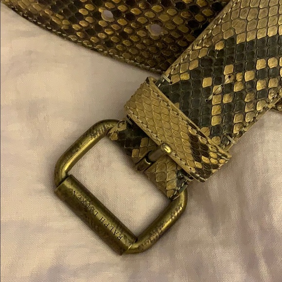 Ralph Lauren Python Belt